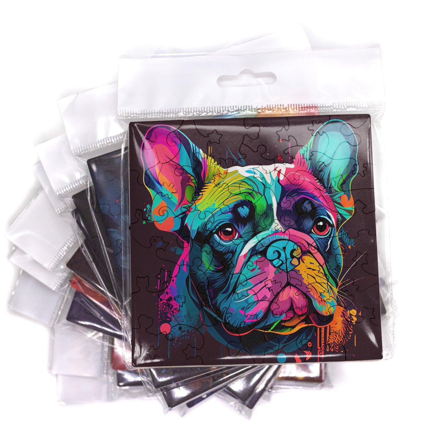 Puzzle cu Animale - Caini - French Bulldog 1