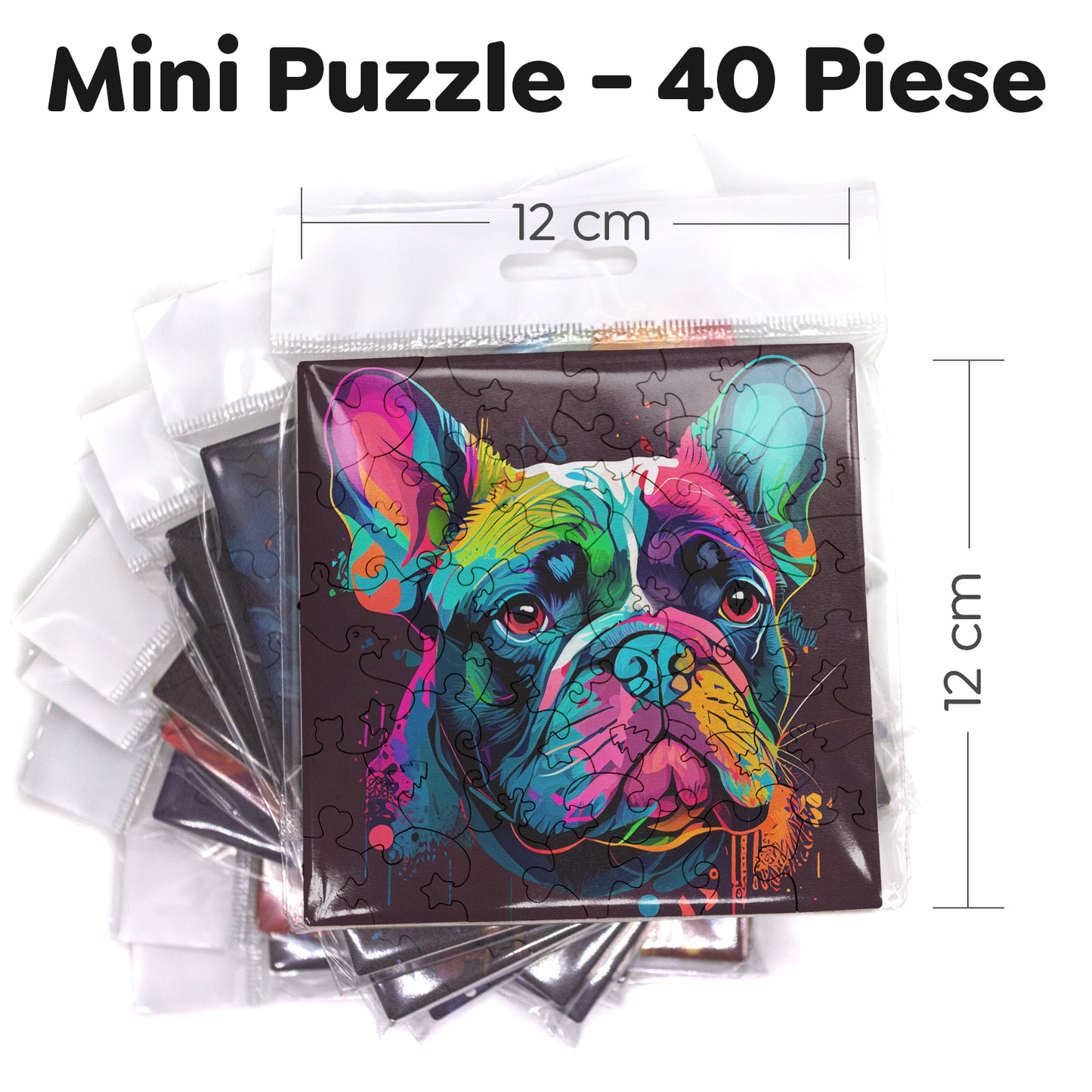 Puzzle cu Animale - Caini - French Bulldog 1