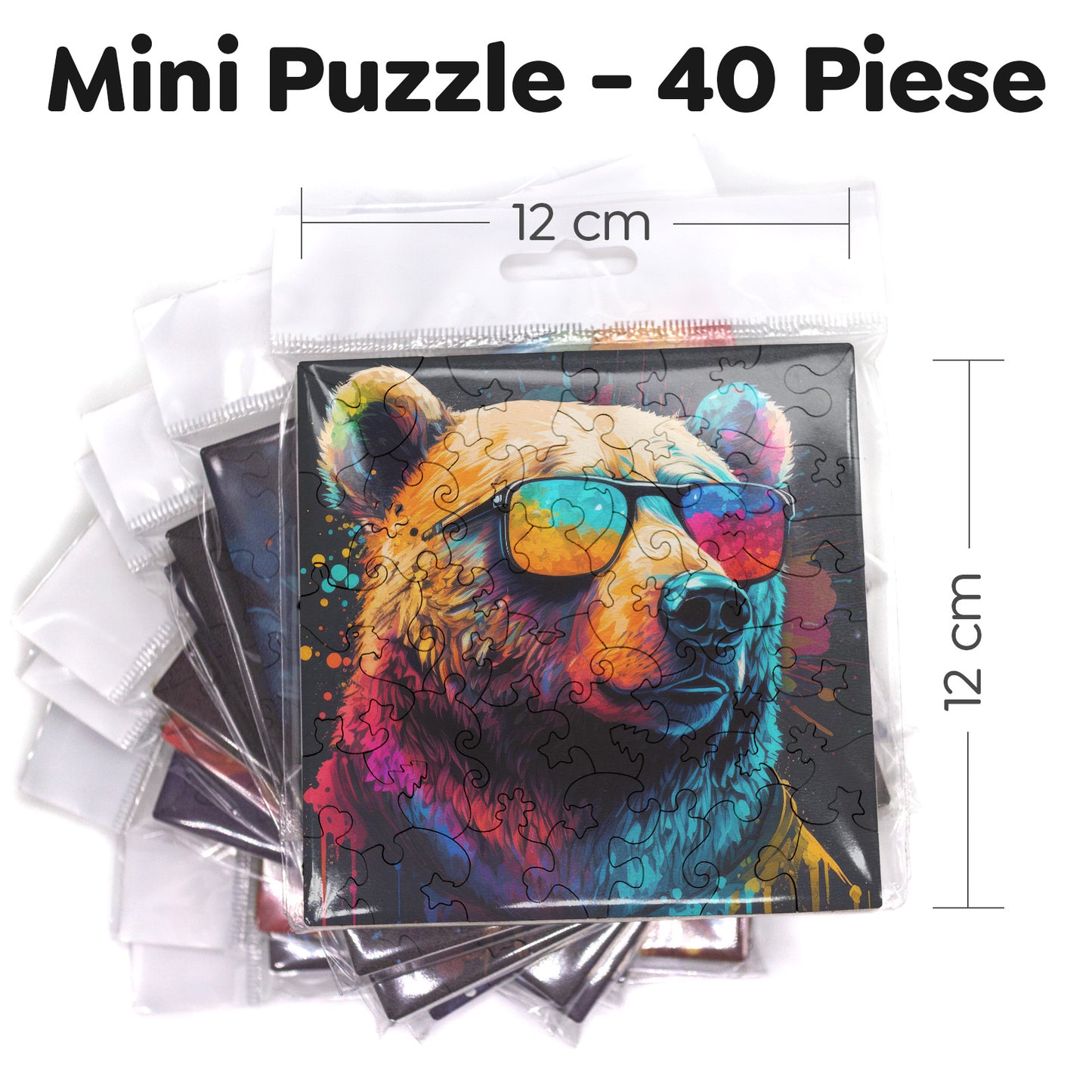 Puzzle cu Animale - Cool Bear