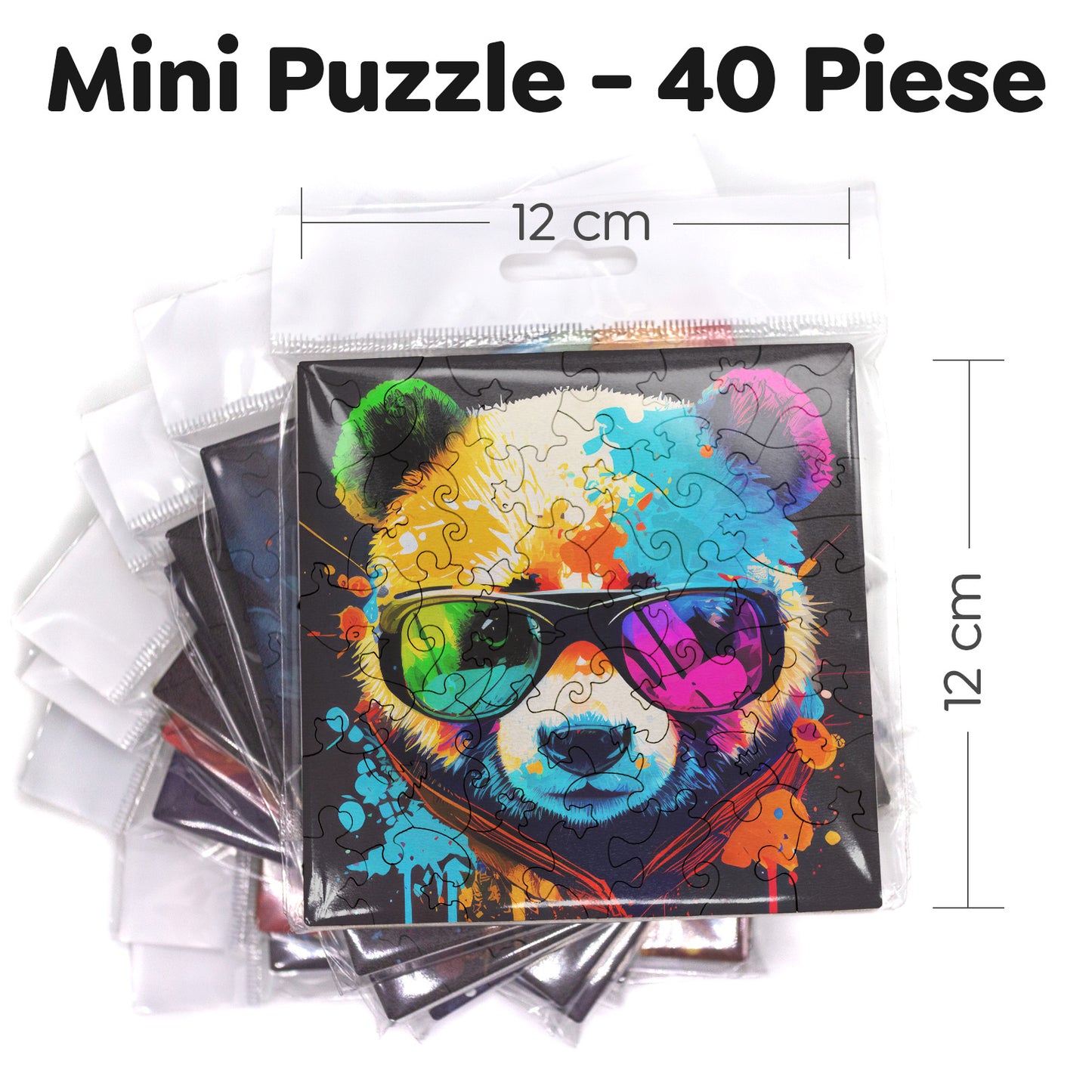 Puzzle cu Animale - Cool Panda
