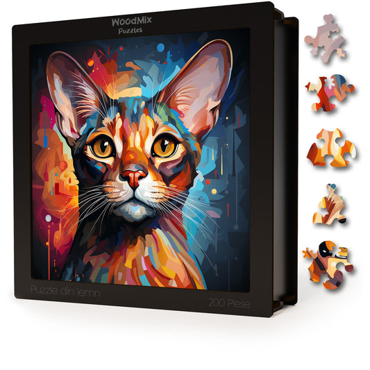 Puzzle cu Pisici - Abyssinian 2 - 200 piese - 30 x 30 cm