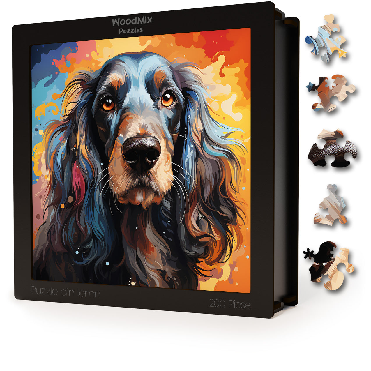 Puzzle cu Animale - Caini - Afghan Hound 2 - 200 piese - 30 x 30 cm