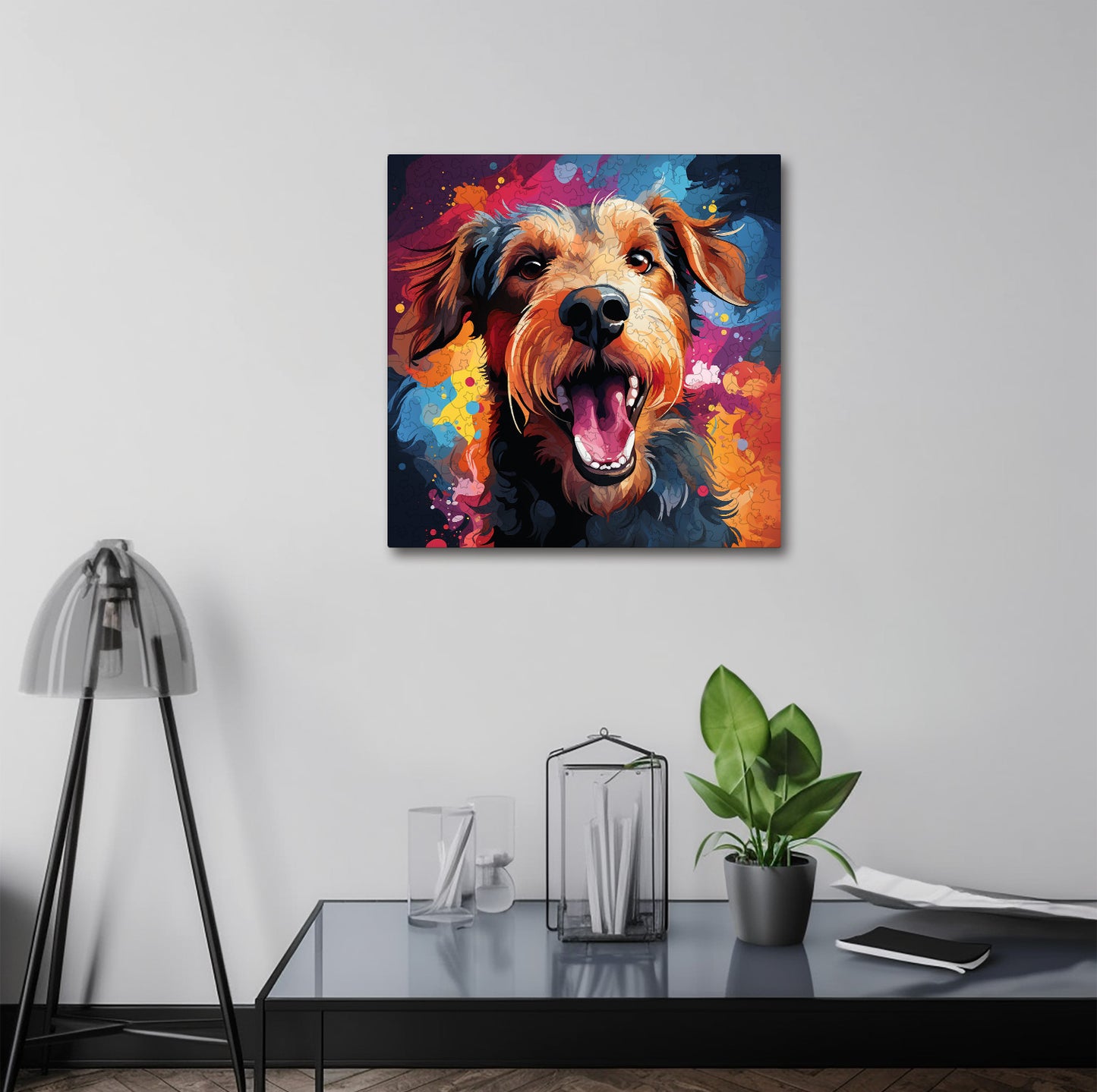 Puzzle cu Animale - Caini - Airedale Terrier 4 - 200 piese - 30 x 30 cm