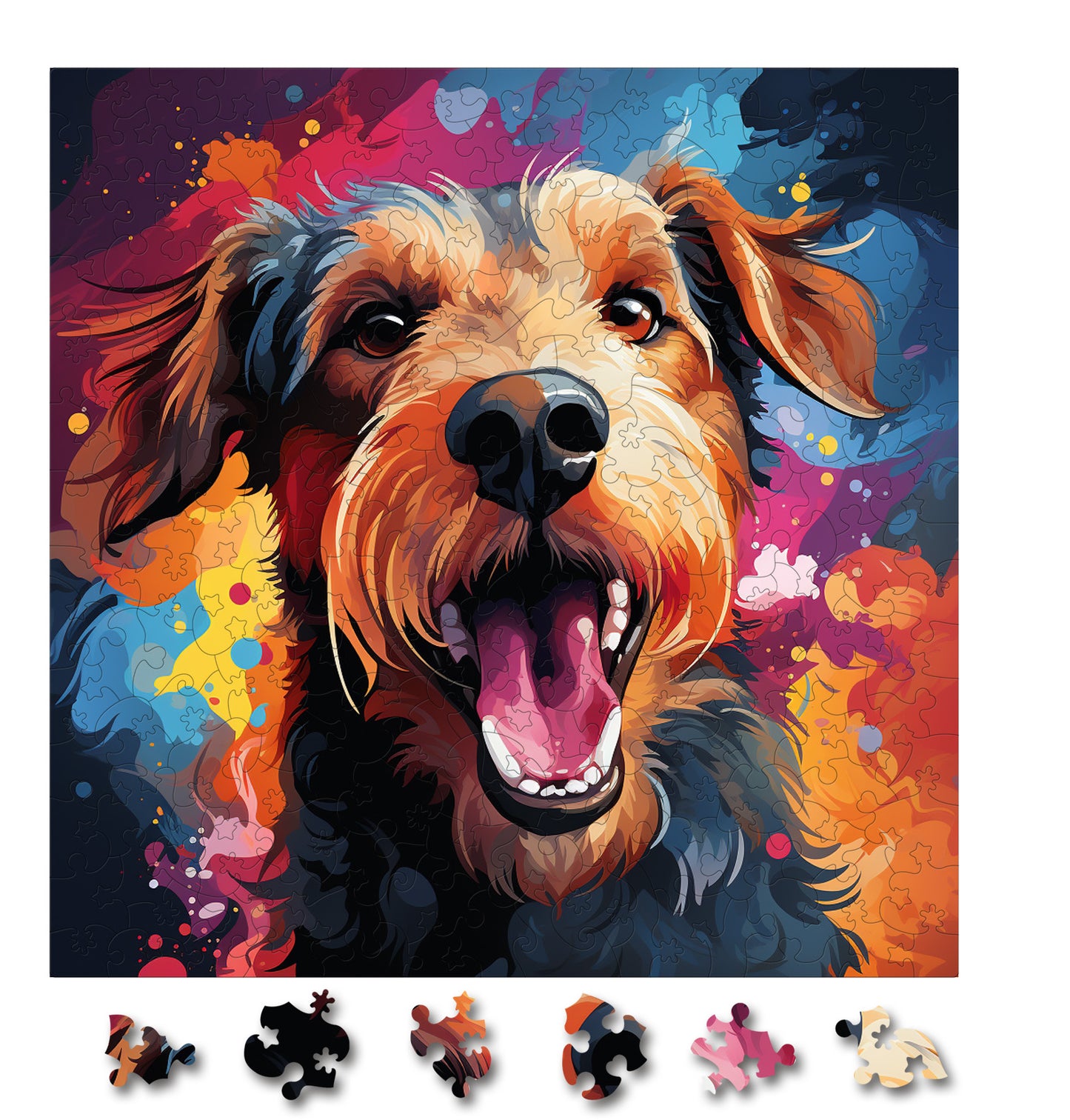 Puzzle cu Animale - Caini - Airedale Terrier 4 - 200 piese - 30 x 30 cm