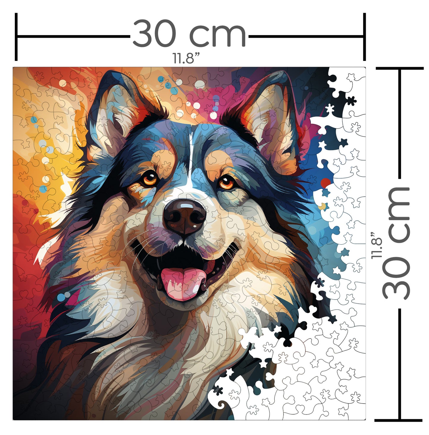 Puzzle cu Animale - Caini - Alaskan Malamute 1 - 200 piese - 30 x 30 cm