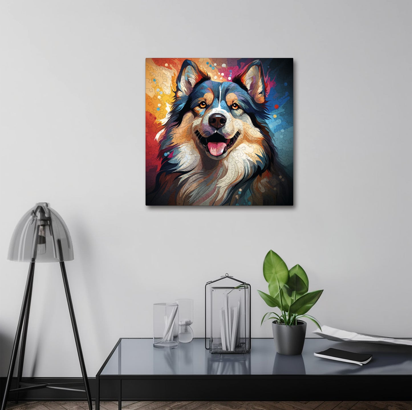 Puzzle cu Animale - Caini - Alaskan Malamute 1 - 200 piese - 30 x 30 cm