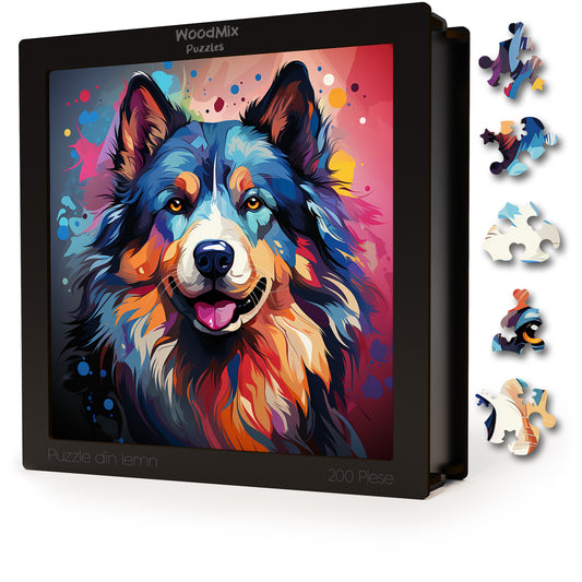 Puzzle cu Animale - Caini - Alaskan Malamute 2 - 200 piese - 30 x 30 cm