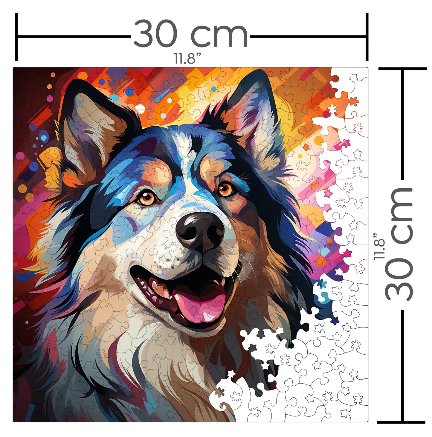 Puzzle cu Animale - Caini - Alaskan Malamute 3 - 200 piese - 30 x 30 cm