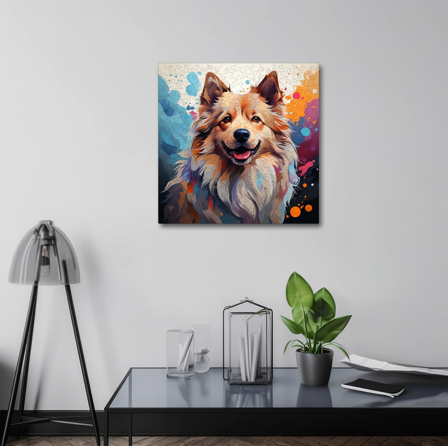 Puzzle cu Animale - Caini - American Eskimo 3 - 200 piese - 30 x 30 cm
