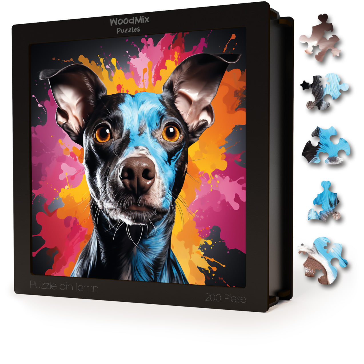 Puzzle cu Animale - Caini - American Hairles Terrier - 200 piese - 30 x 30 cm