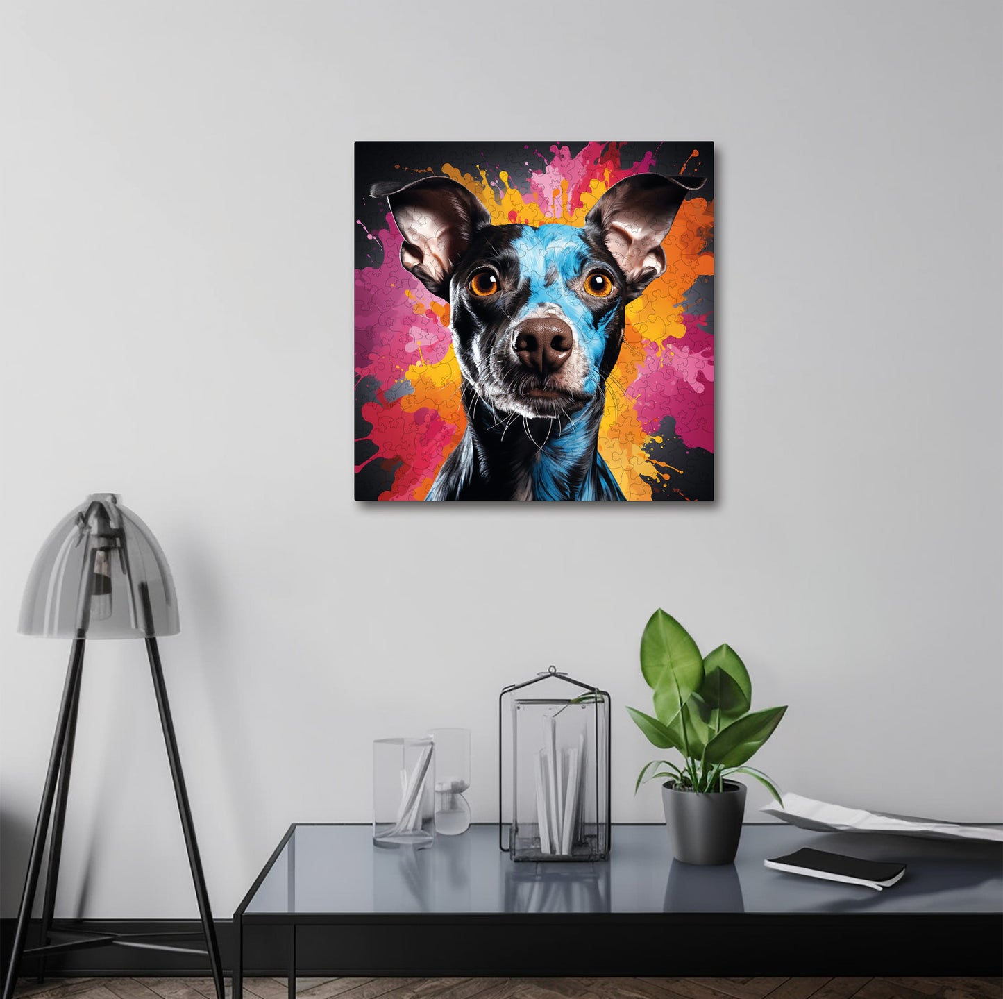 Puzzle cu Animale - Caini - American Hairles Terrier - 200 piese - 30 x 30 cm