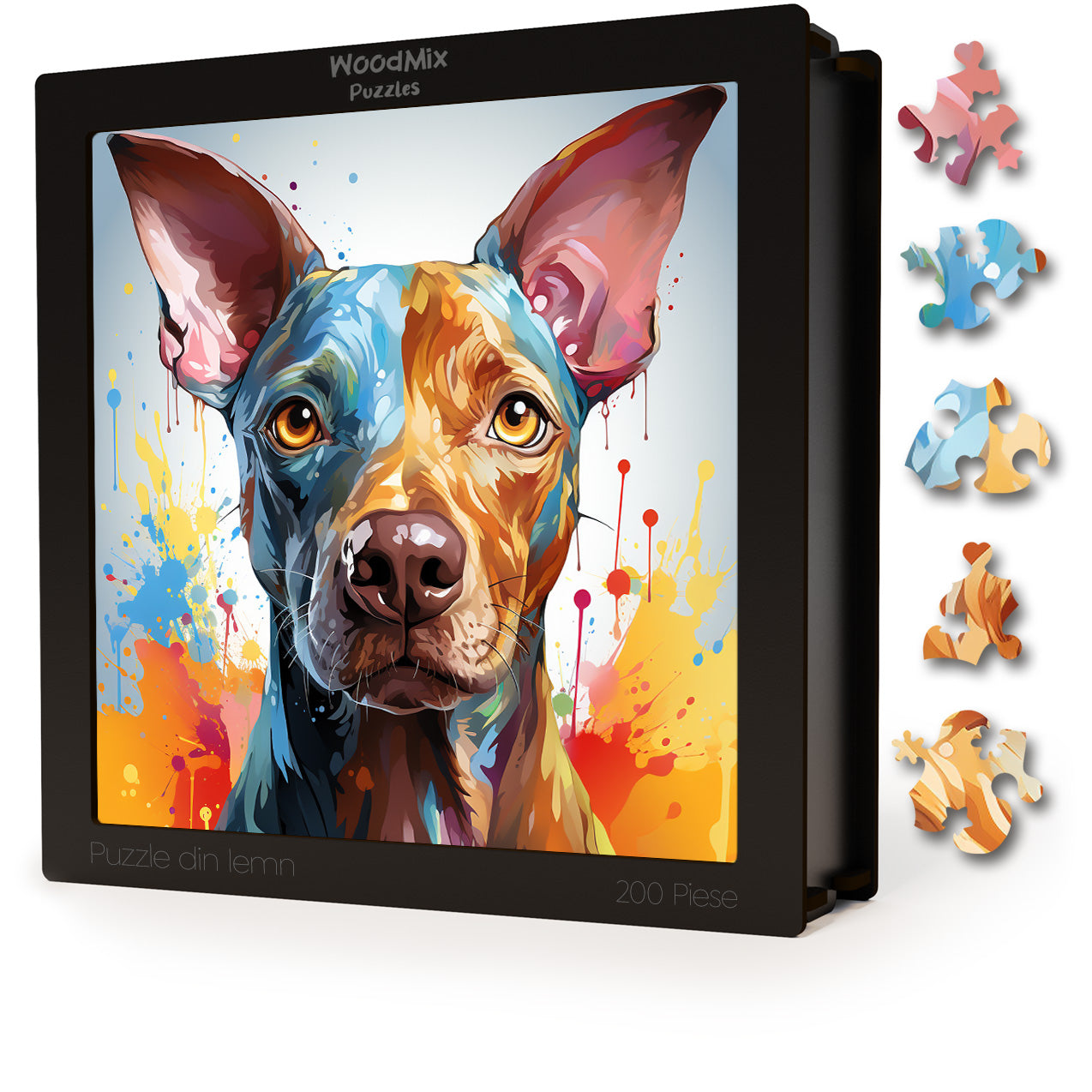Puzzle cu Animale - Caini - American Hairles Terrier 2 - 200 piese - 30 x 30 cm