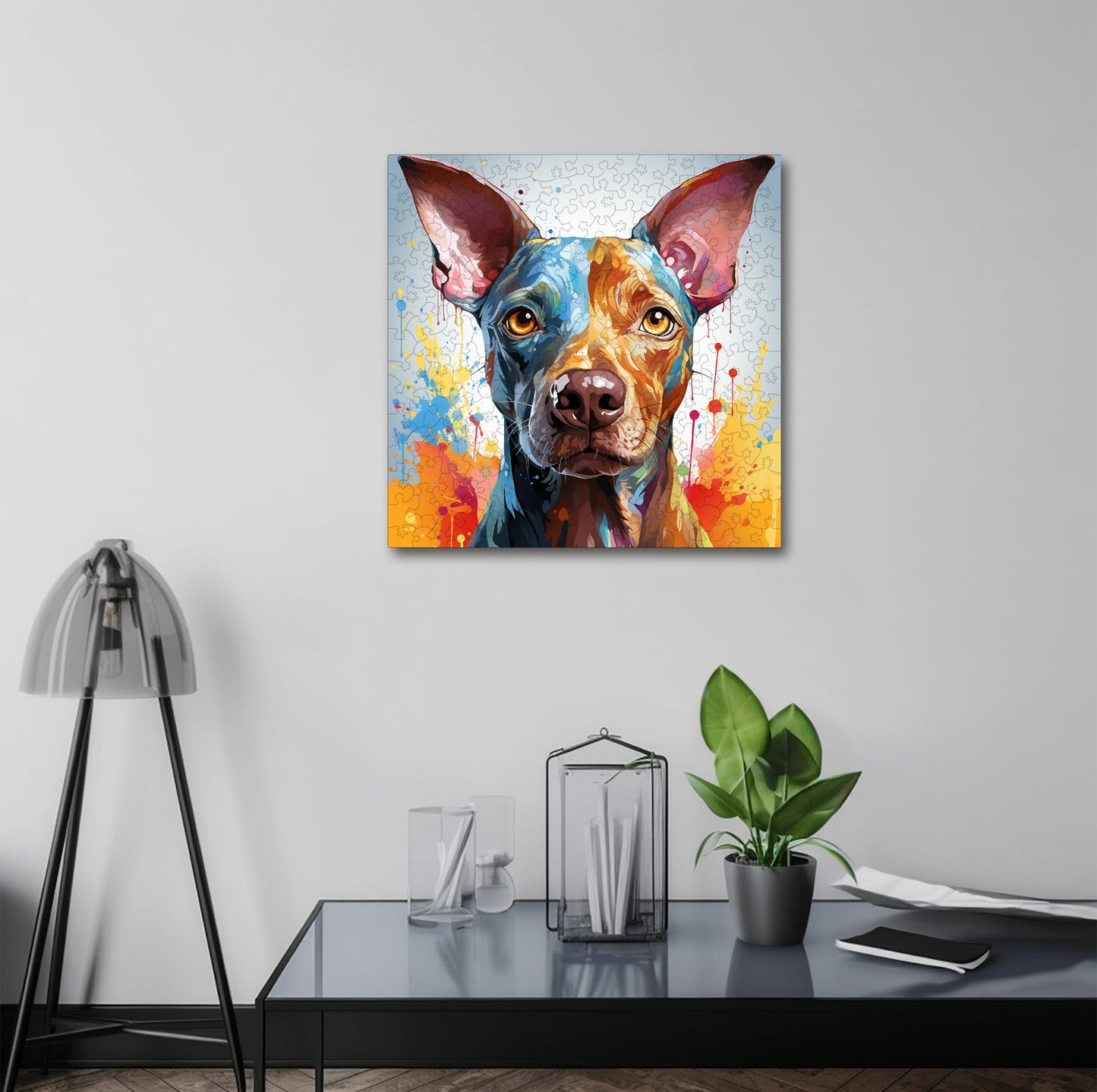 Puzzle cu Animale - Caini - American Hairles Terrier 2 - 200 piese - 30 x 30 cm