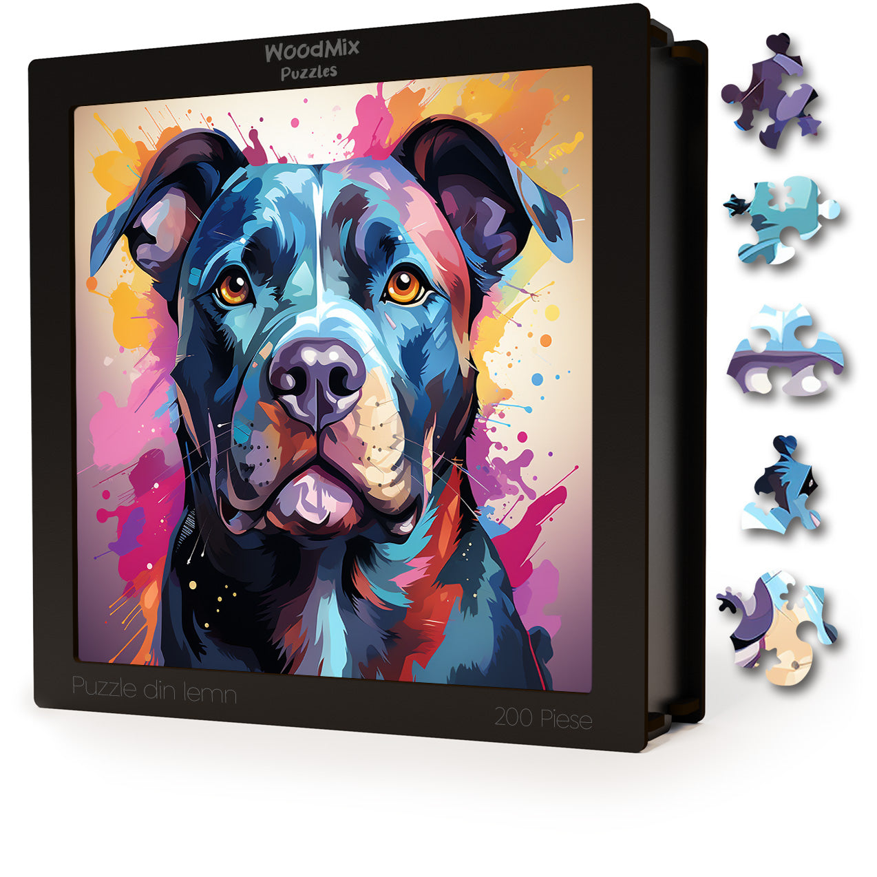 Puzzle cu Animale - Caini - American Staffordshire Terrier 1 - 200 piese - 30 x 30 cm