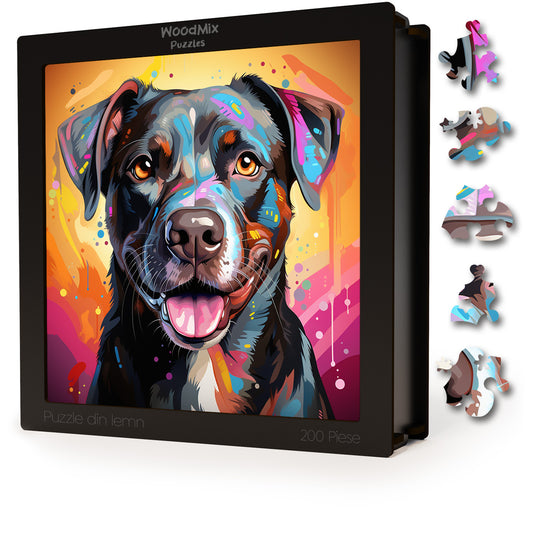 Puzzle cu Animale - Caini - American Staffordshire Terrier 2 - 200 piese - 30 x 30 cm