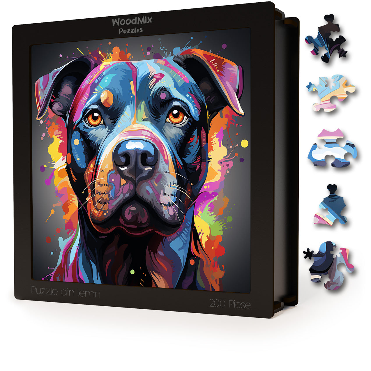 Puzzle cu Animale - Caini - American Staffordshire Terrier 3 - 200 piese - 30 x 30 cm