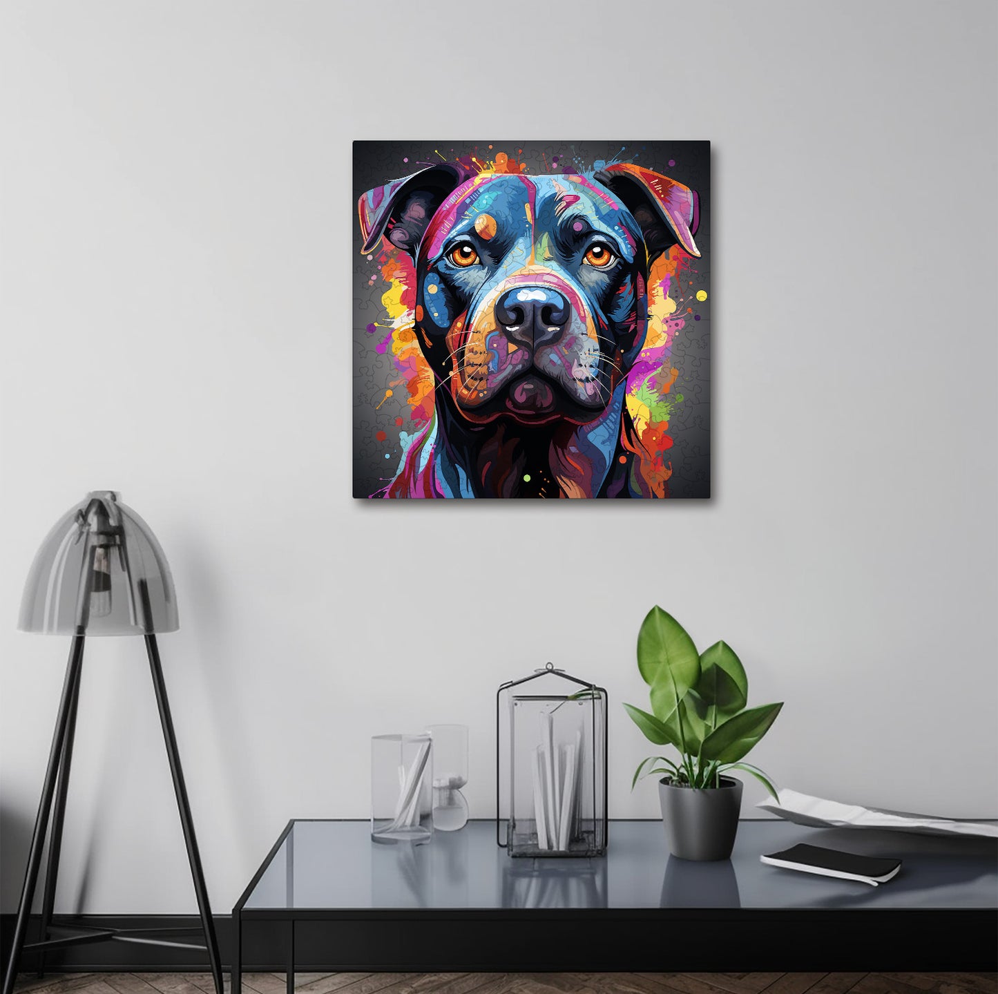 Puzzle cu Animale - Caini - American Staffordshire Terrier 3 - 200 piese - 30 x 30 cm
