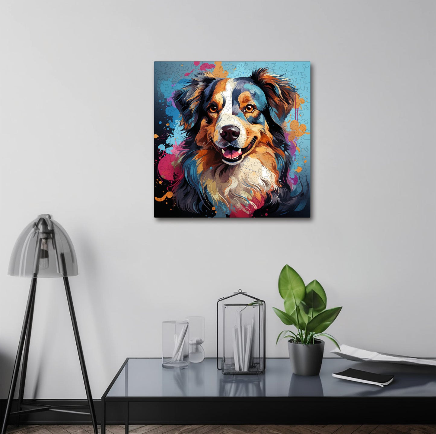 Puzzle cu Animale - Caini - Australian Shepherd 3 - 200 piese - 30 x 30 cm