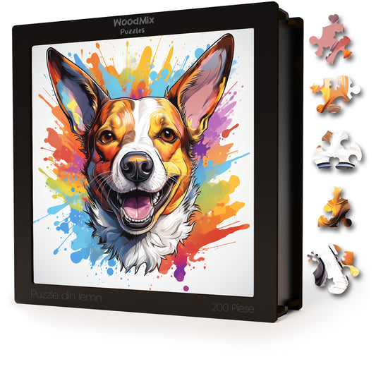 Puzzle cu Animale - Caini - Basenji 3 - 200 piese - 30 x 30 cm
