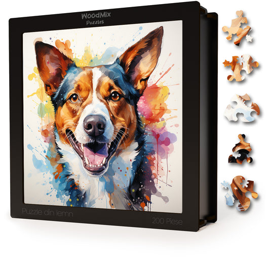 Puzzle cu Animale - Caini - Basenji 4 - 200 piese - 30 x 30 cm