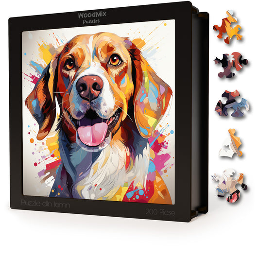 Puzzle cu Animale - Caini - Beagle 3 - 200 piese - 30 x 30 cm