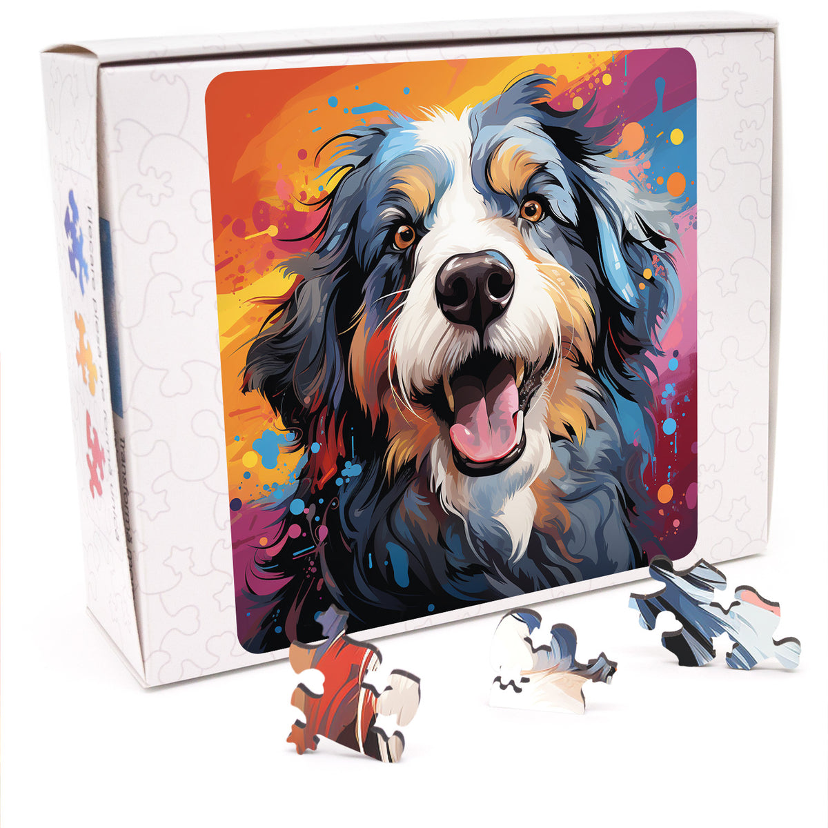 Puzzle cu Caini - Bearded Collie 1