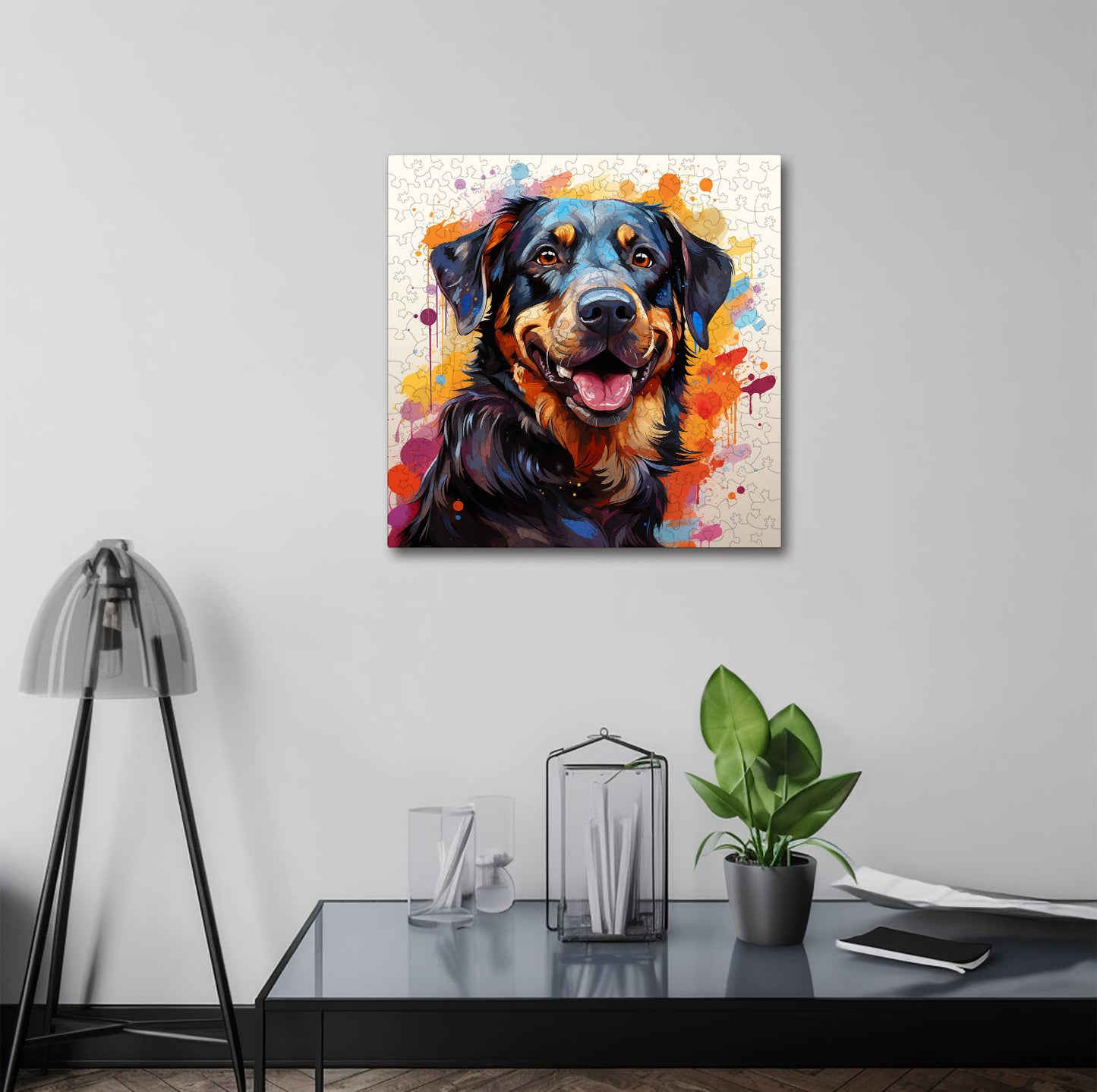 Puzzle cu Animale - Caini - Beauceron 3 - 200 piese - 30 x 30 cm