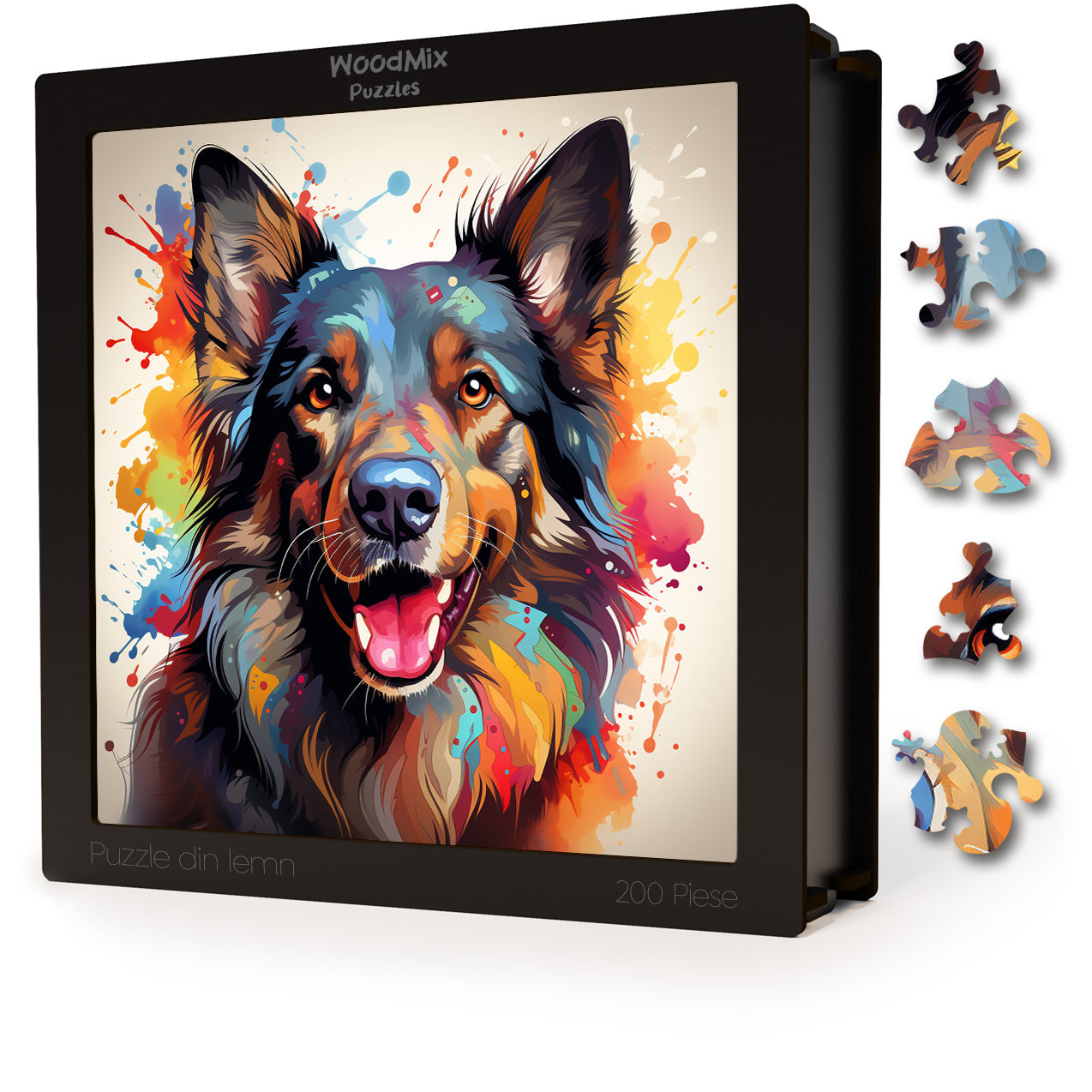 Puzzle cu Animale - Caini - Belgian Sheepdog 2 - 200 piese - 30 x 30 cm