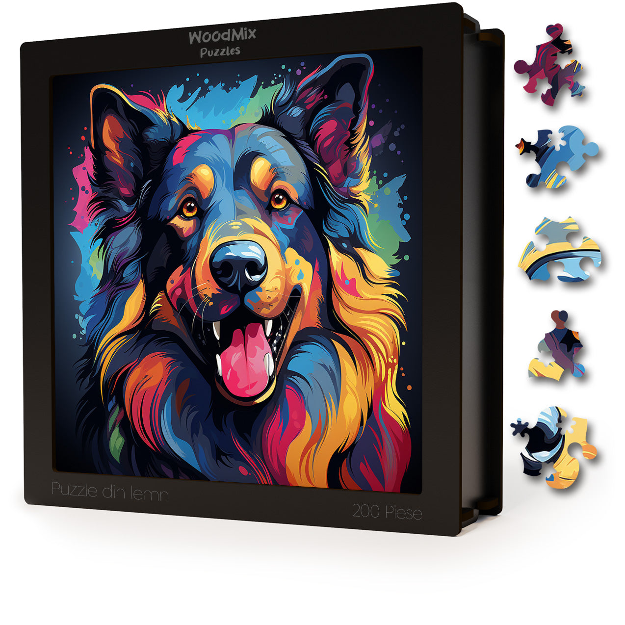 Puzzle cu Animale - Caini - Belgian Sheepdog 3 - 200 piese - 30 x 30 cm