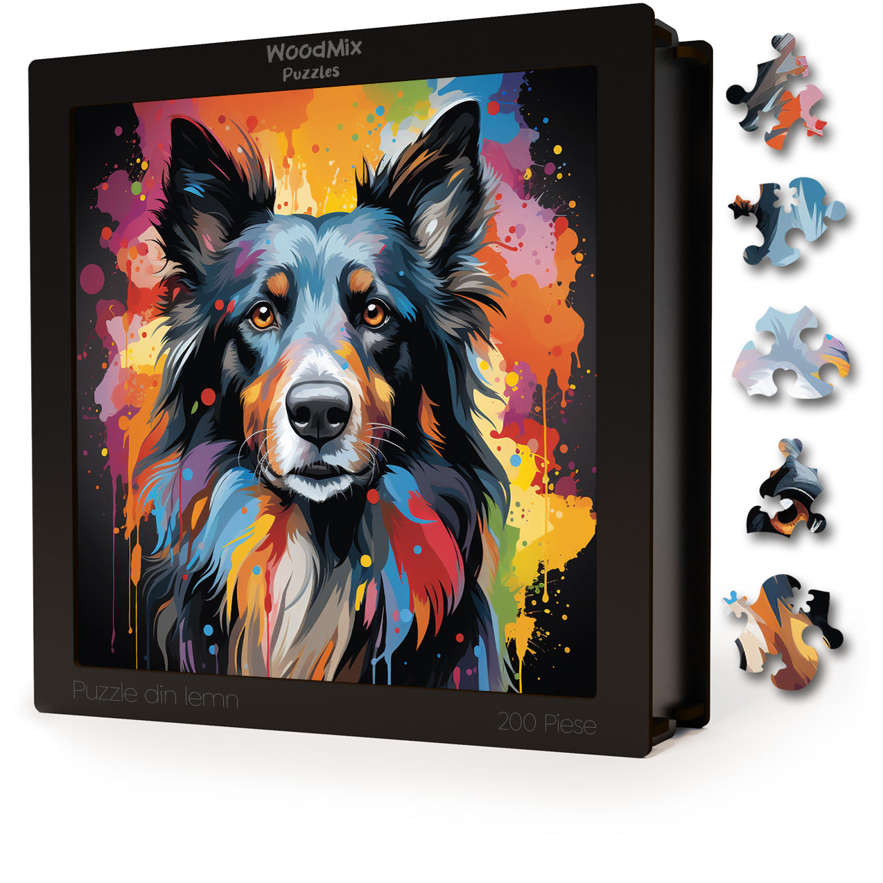Puzzle cu Animale - Caini - Belgian Sheepdog 4 - 200 piese - 30 x 30 cm