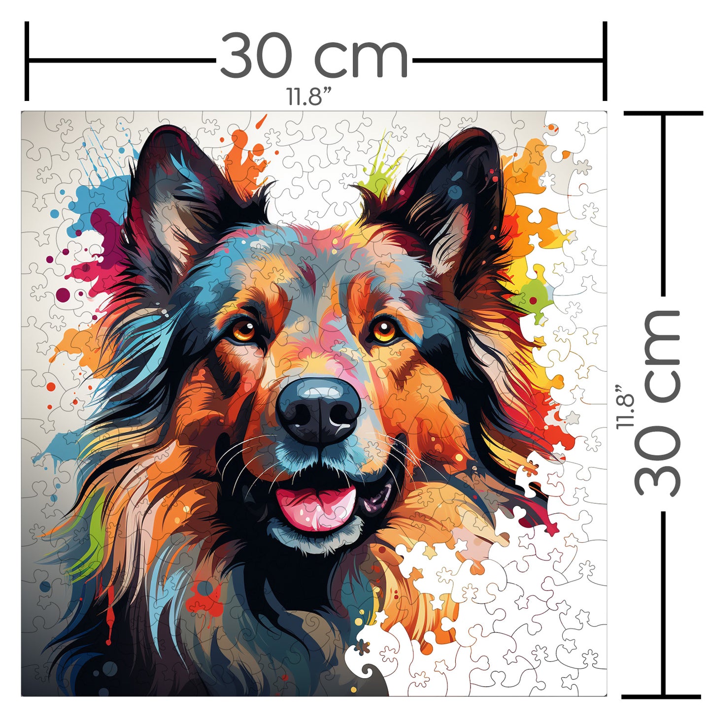 Puzzle cu Animale - Caini - Belgian Tervuren 1 - 200 piese - 30 x 30 cm