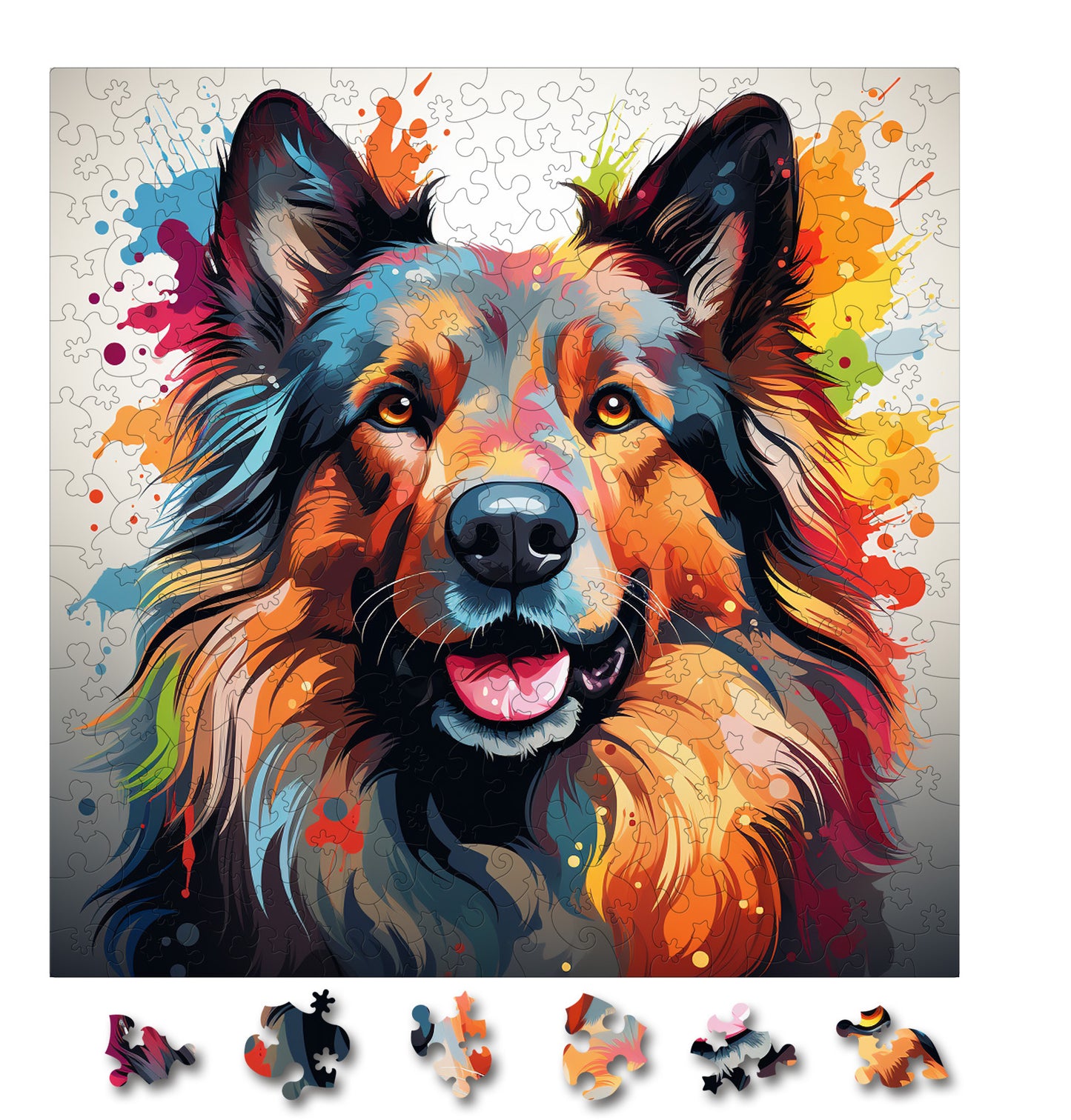 Puzzle cu Animale - Caini - Belgian Tervuren 1 - 200 piese - 30 x 30 cm
