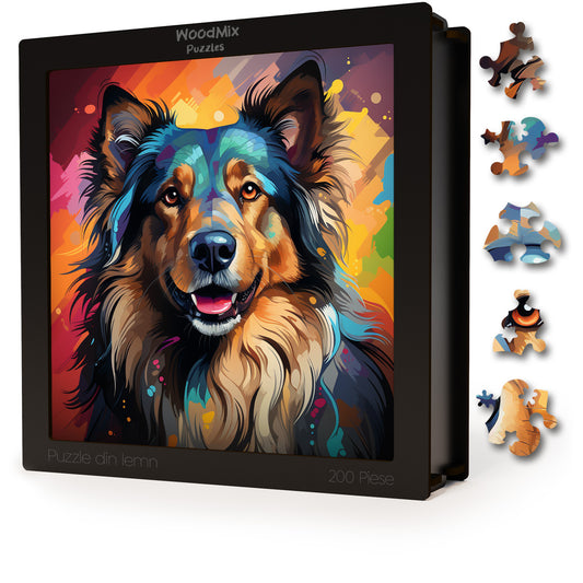 Puzzle cu Animale - Caini - Belgian Tervuren 2 - 200 piese - 30 x 30 cm