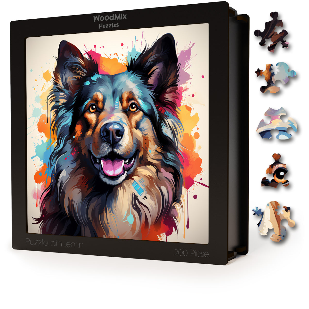 Puzzle cu Animale - Caini - Belgian Tervuren 3 - 200 piese - 30 x 30 cm