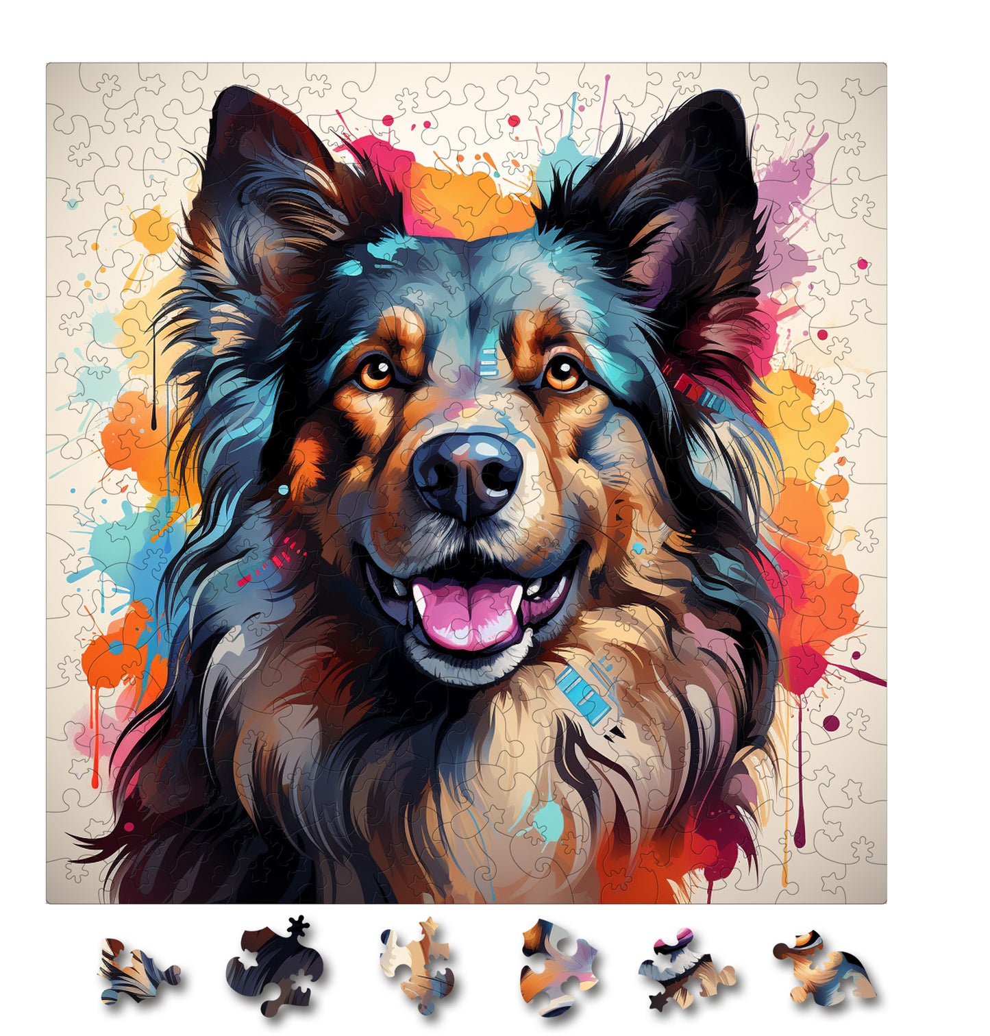 Puzzle cu Animale - Caini - Belgian Tervuren 3 - 200 piese - 30 x 30 cm