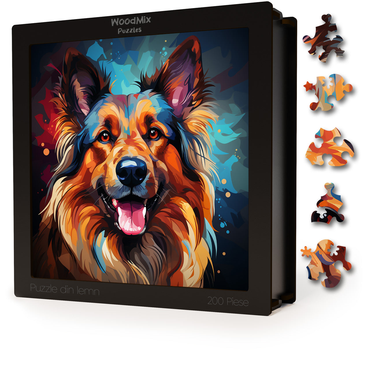 Puzzle cu Animale - Caini - Belgian Tervuren 4 - 200 piese - 30 x 30 cm