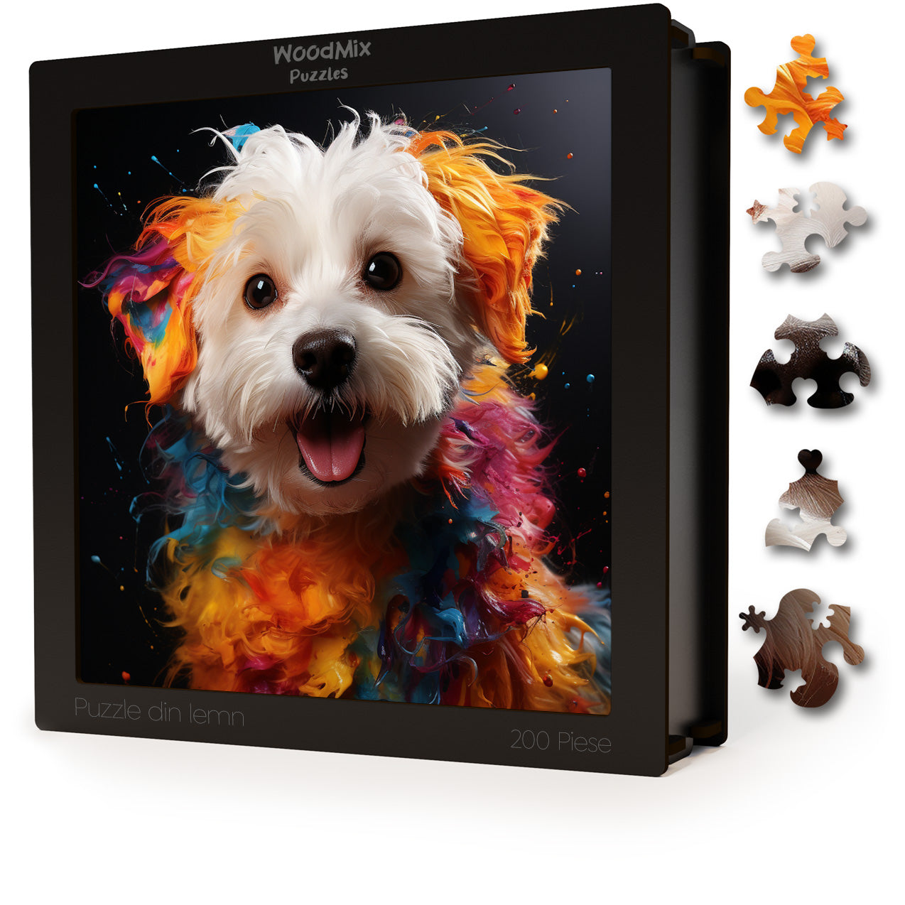 Puzzle cu Animale - Caini - Bichon Maltese 3 - 200 piese - 30 x 30 cm