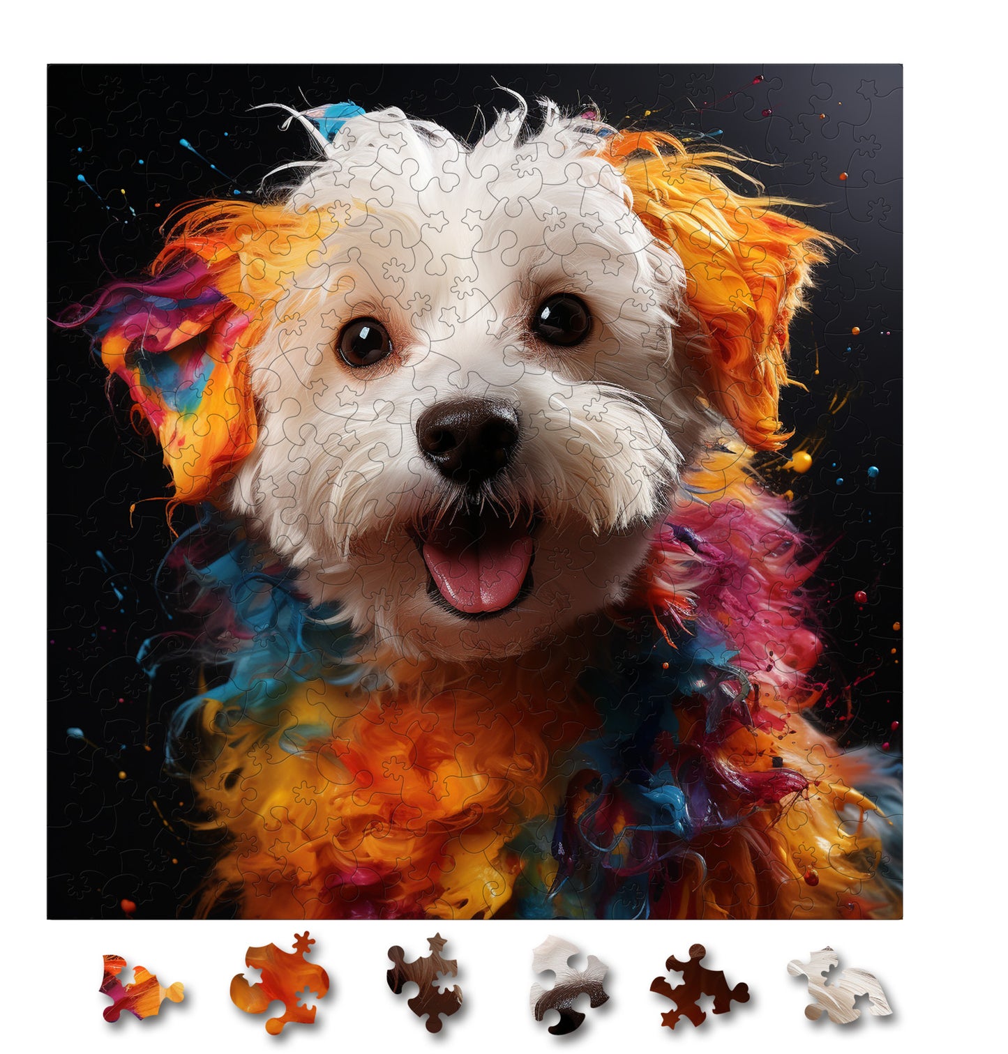 Puzzle cu Animale - Caini - Bichon Maltese 3 - 200 piese - 30 x 30 cm
