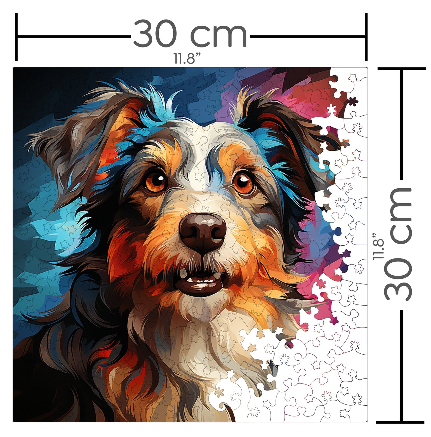 Puzzle cu Animale - Caini - Biewer Terrier 3 - 200 piese - 30 x 30 cm