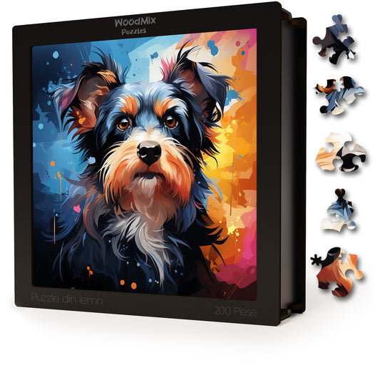 Puzzle cu Animale - Caini - Biewer Terrier 4 - 200 piese - 30 x 30 cm