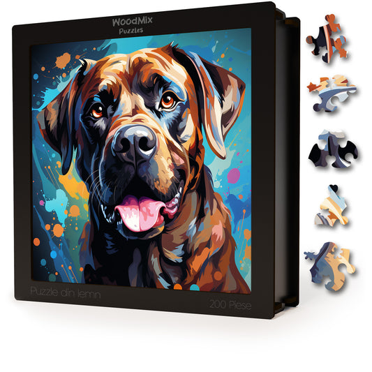 Puzzle cu Animale - Caini - Boerboel 1 - 200 piese - 30 x 30 cm