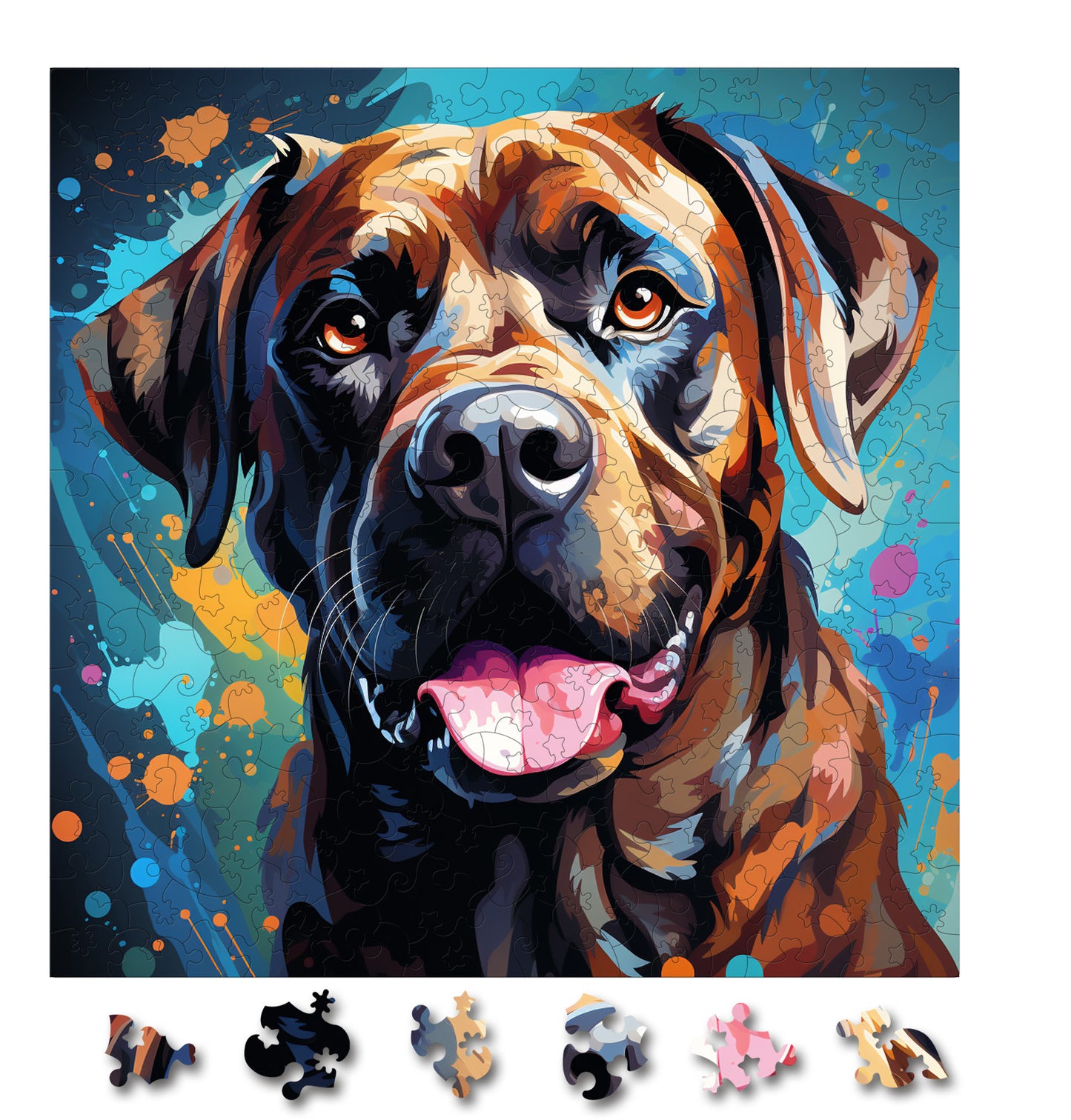 Puzzle cu Animale - Caini - Boerboel 1 - 200 piese - 30 x 30 cm