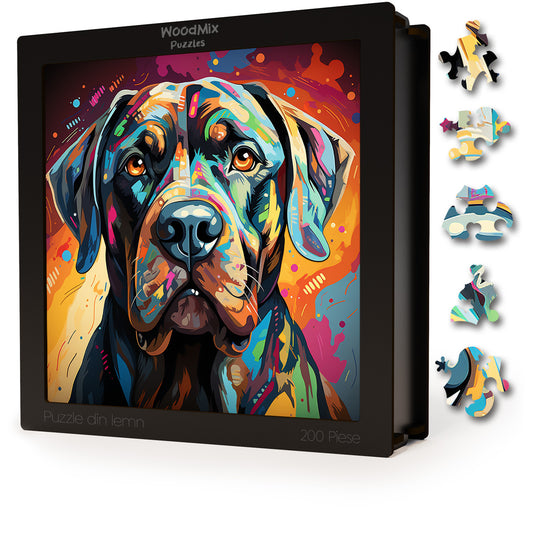 Puzzle cu Animale - Caini - Boerboel 2 - 200 piese - 30 x 30 cm