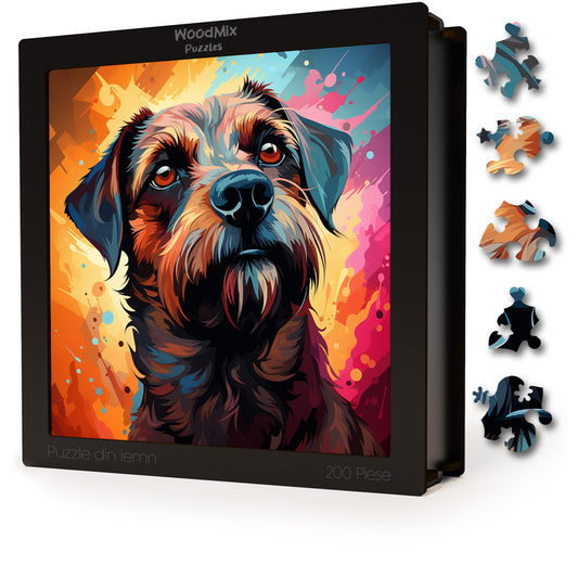 Puzzle cu Animale - Caini - Border Terrier 1 - 200 piese - 30 x 30 cm