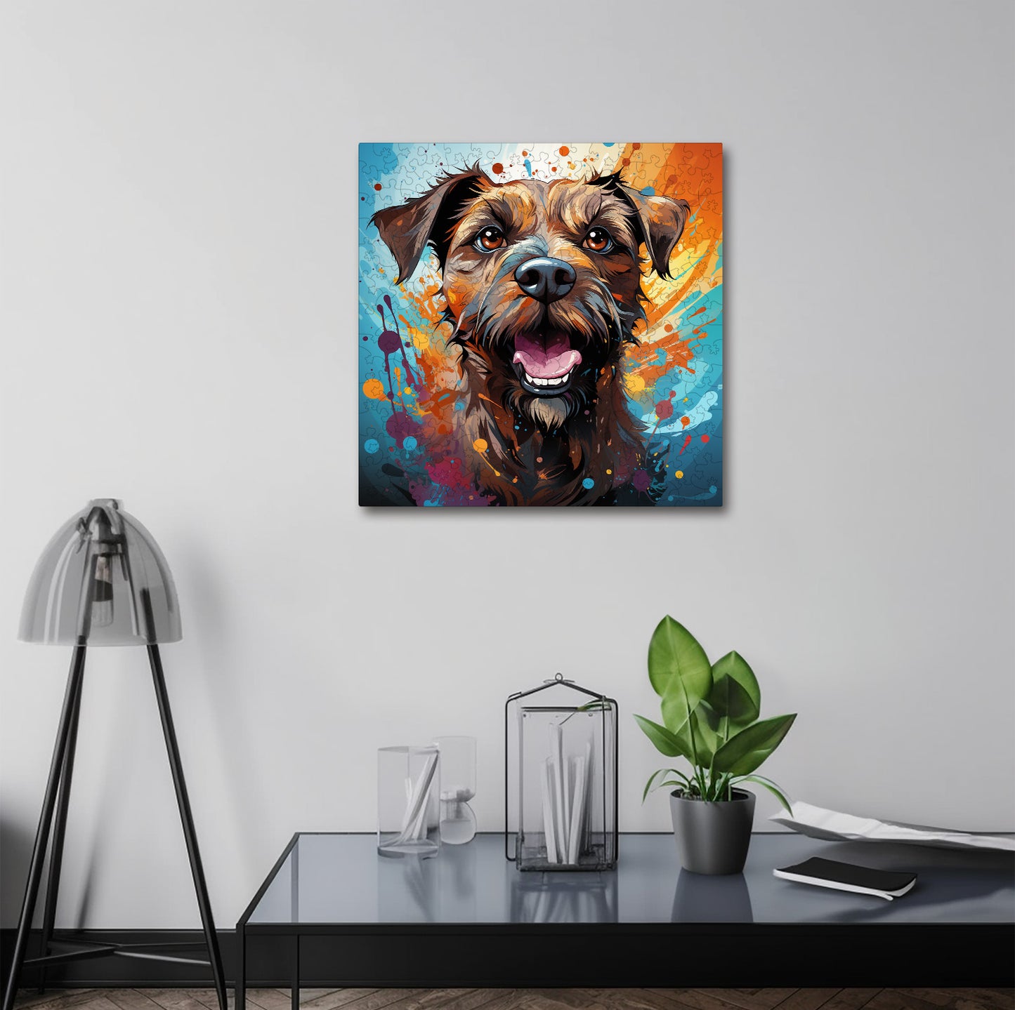 Puzzle cu Animale - Caini - Border Terrier 4 - 200 piese - 30 x 30 cm