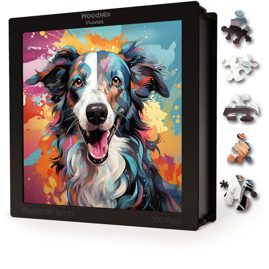 Puzzle cu Animale - Caini - Borzoi 1 - 200 piese - 30 x 30 cm