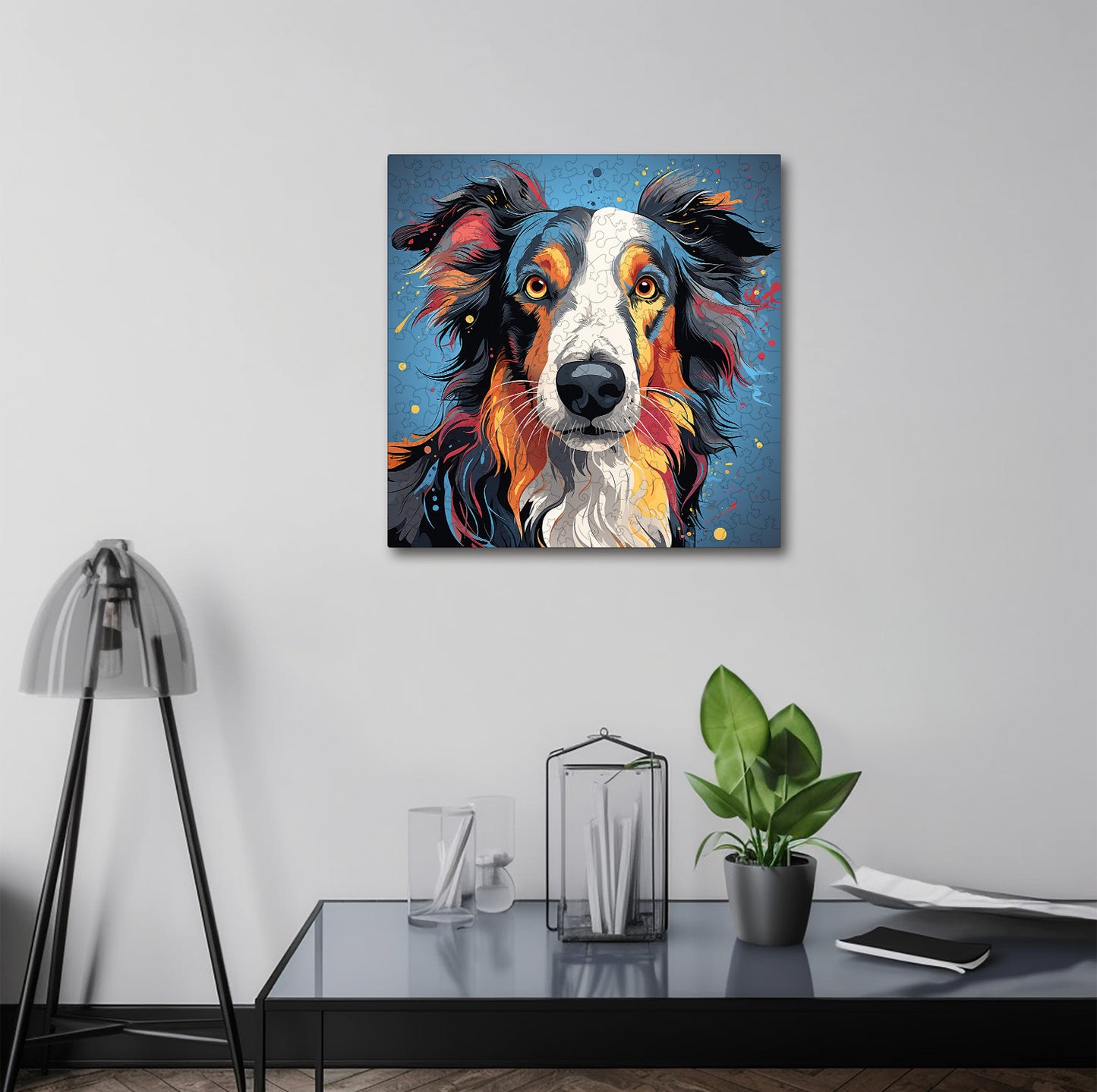 Puzzle cu Animale - Caini - Borzoi 2 - 200 piese - 30 x 30 cm