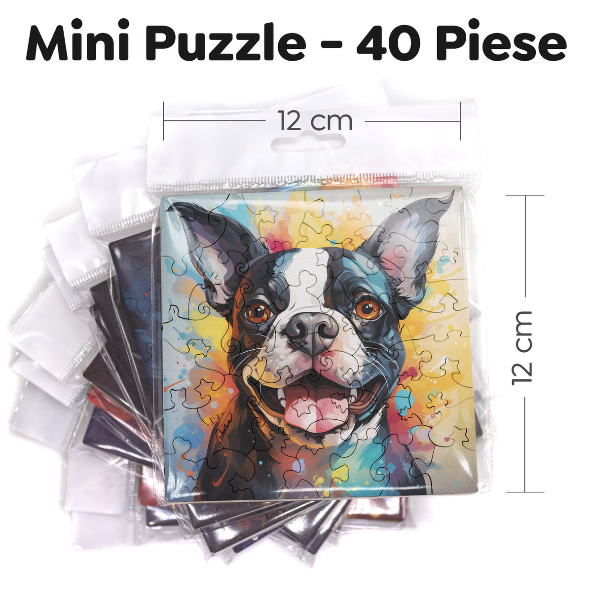 Puzzle cu Caini - Boston Terrier 1