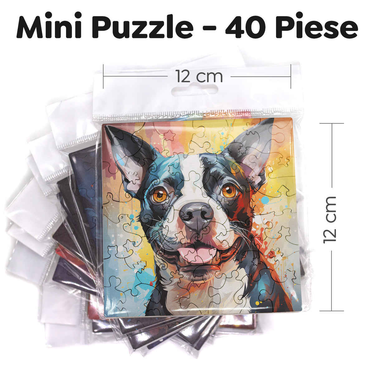 Puzzle cu Caini - Boston Terrier 3