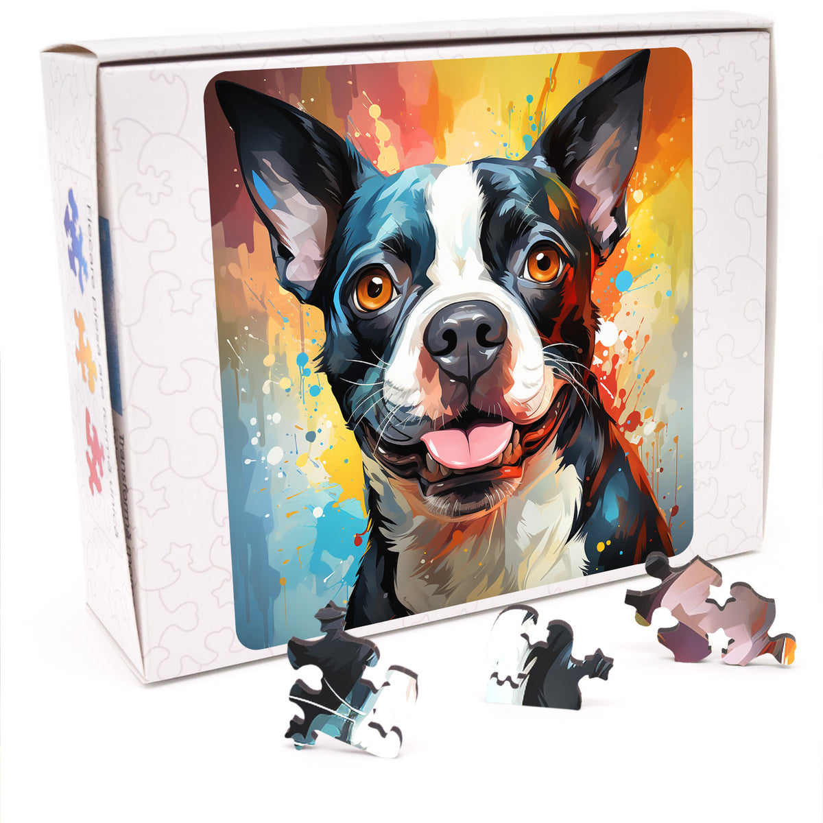Puzzle cu Caini - Boston Terrier 3